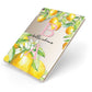 Personalised Initials Lemons Apple iPad Case on Gold iPad Side View