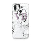 Personalised Initials Love Heart Marble Huawei Nova 3 Phone Case