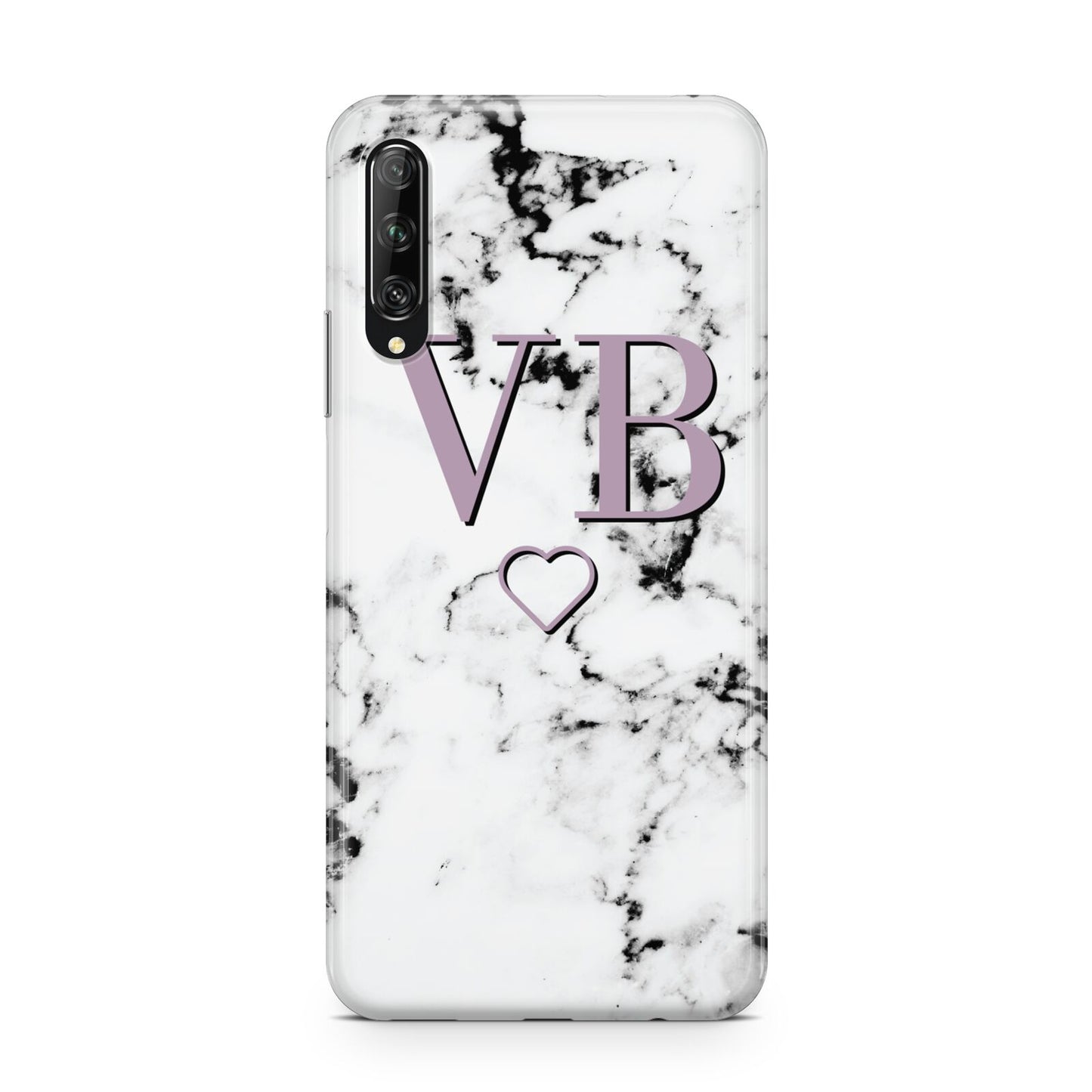 Personalised Initials Love Heart Marble Huawei P Smart Pro 2019