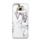 Personalised Initials Love Heart Marble Samsung Galaxy S8 Plus Case