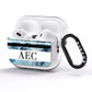 Personalised Initials Marble 9 AirPods Pro Glitter Case Side Image