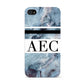 Personalised Initials Marble 9 Apple iPhone 4s Case