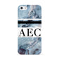 Personalised Initials Marble 9 Apple iPhone 5 Case