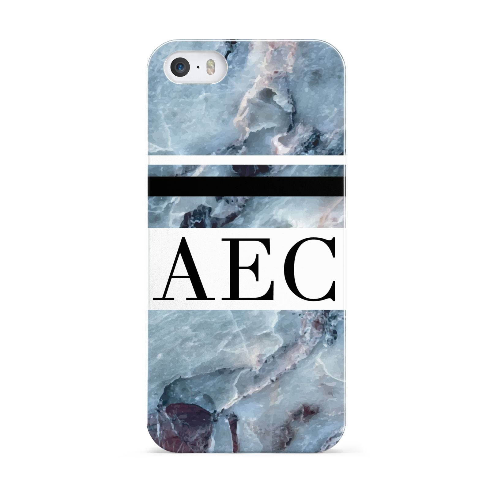 Personalised Initials Marble 9 Apple iPhone 5 Case