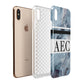 Personalised Initials Marble 9 Apple iPhone Xs Max 3D Tough Case Expanded View