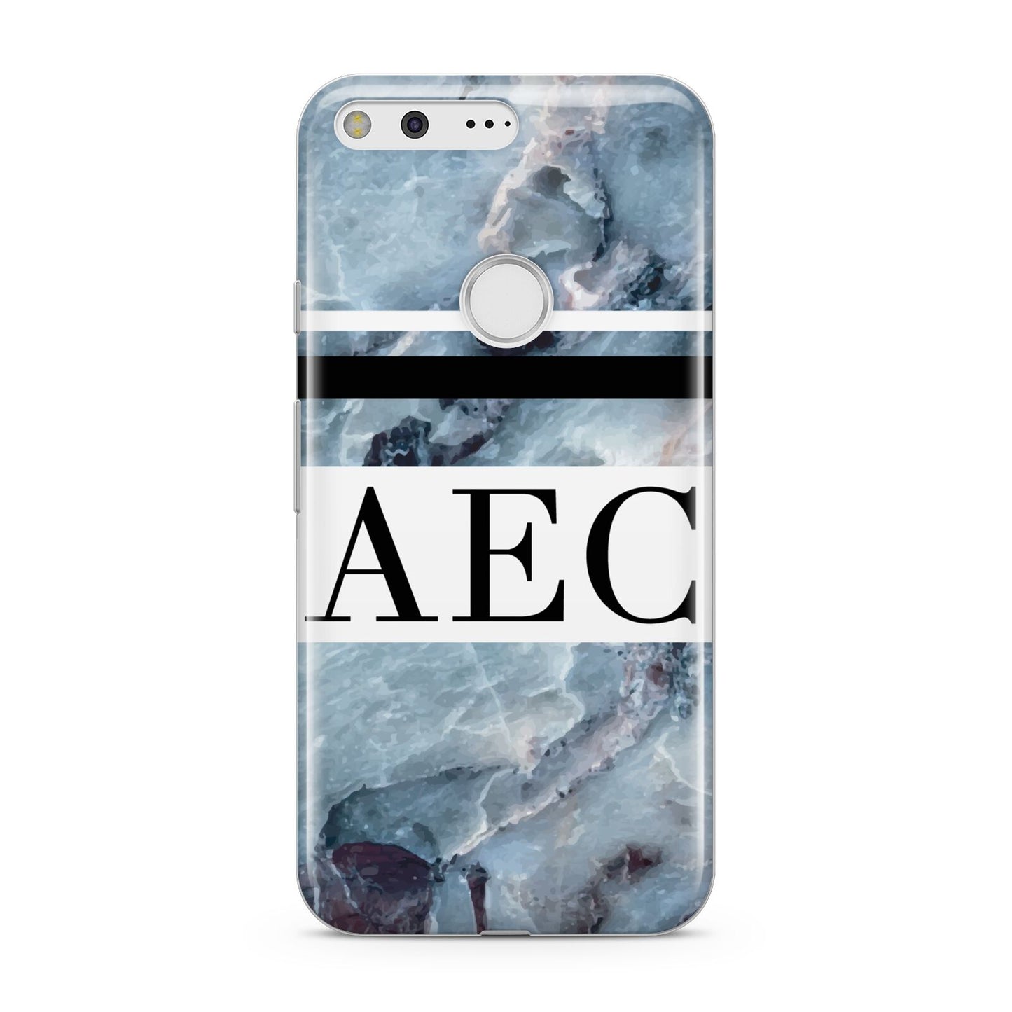Personalised Initials Marble 9 Google Pixel Case