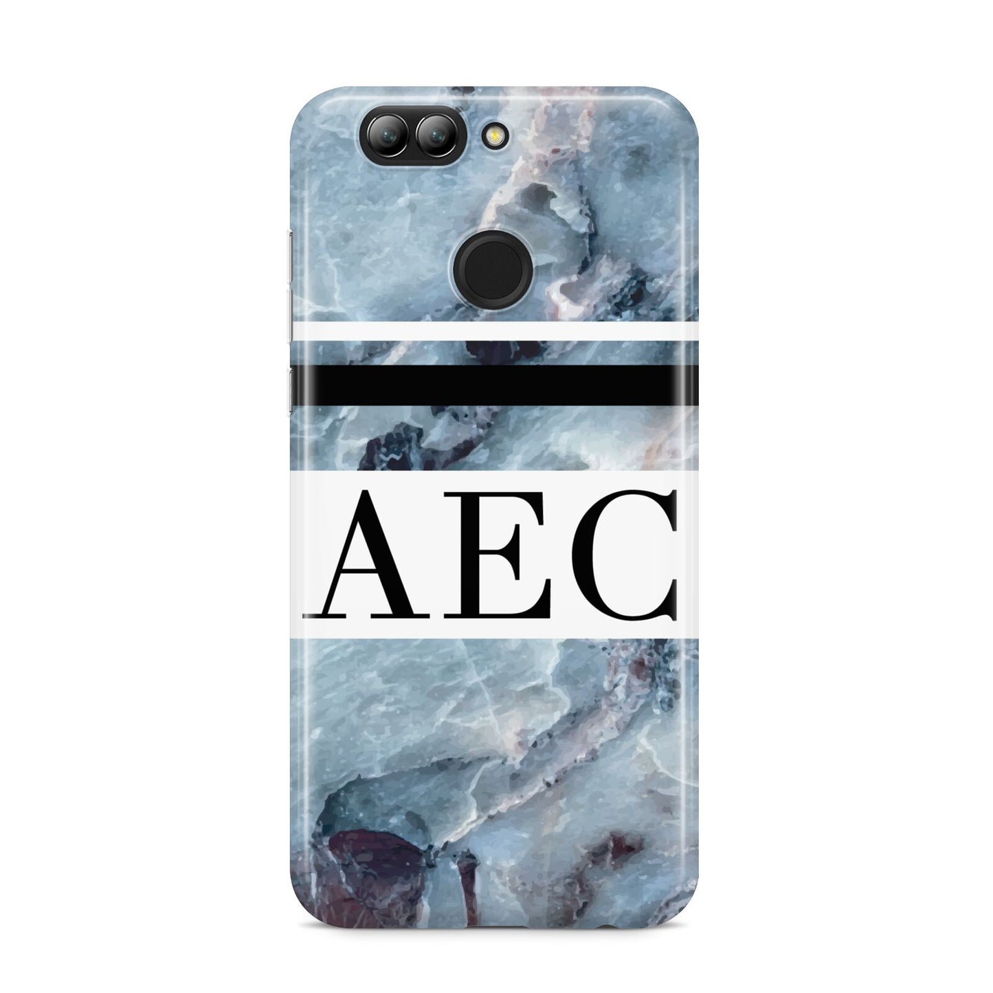 Personalised Initials Marble 9 Huawei Nova 2s Phone Case
