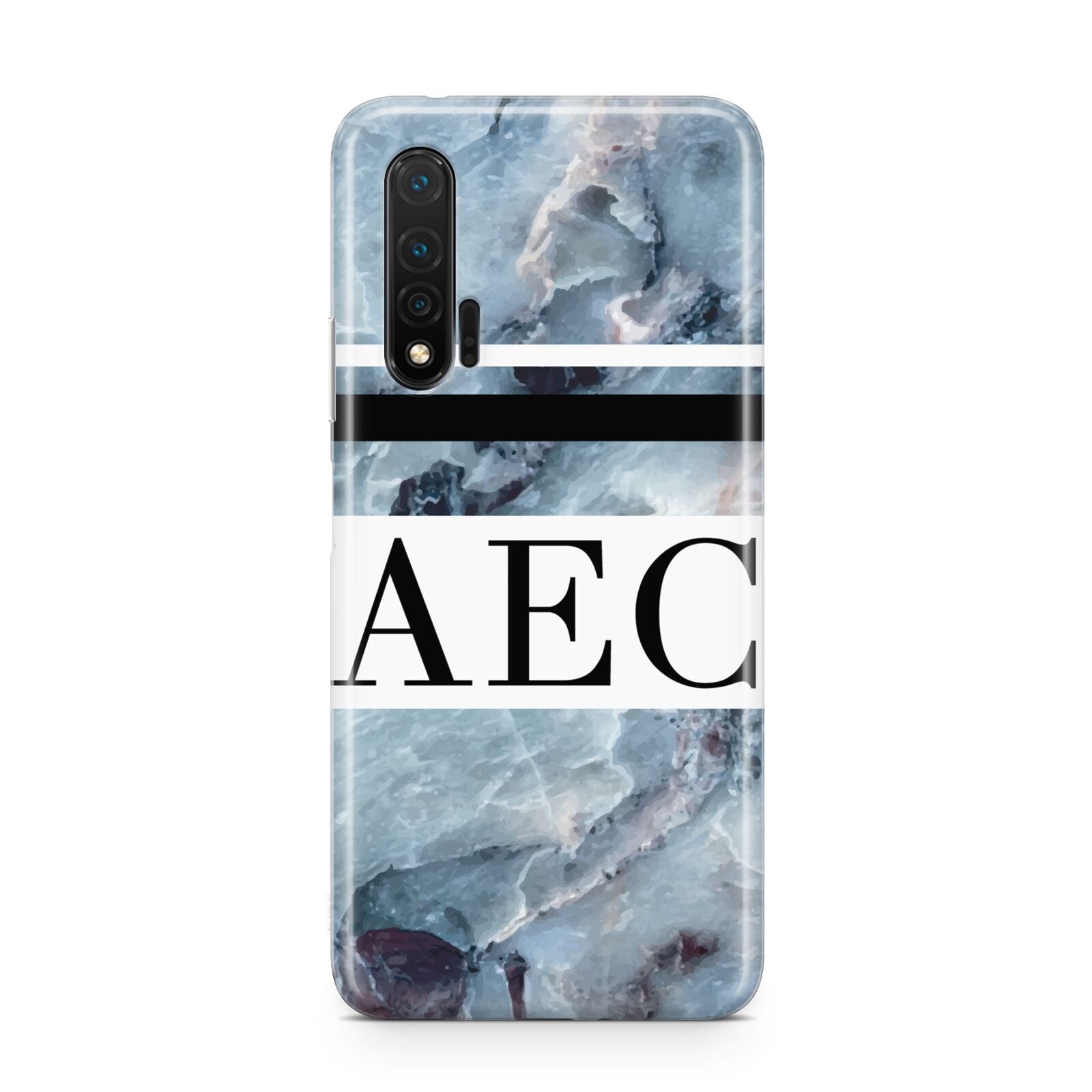 Personalised Initials Marble 9 Huawei Nova 6 Phone Case