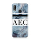 Personalised Initials Marble 9 Huawei P20 Lite Phone Case