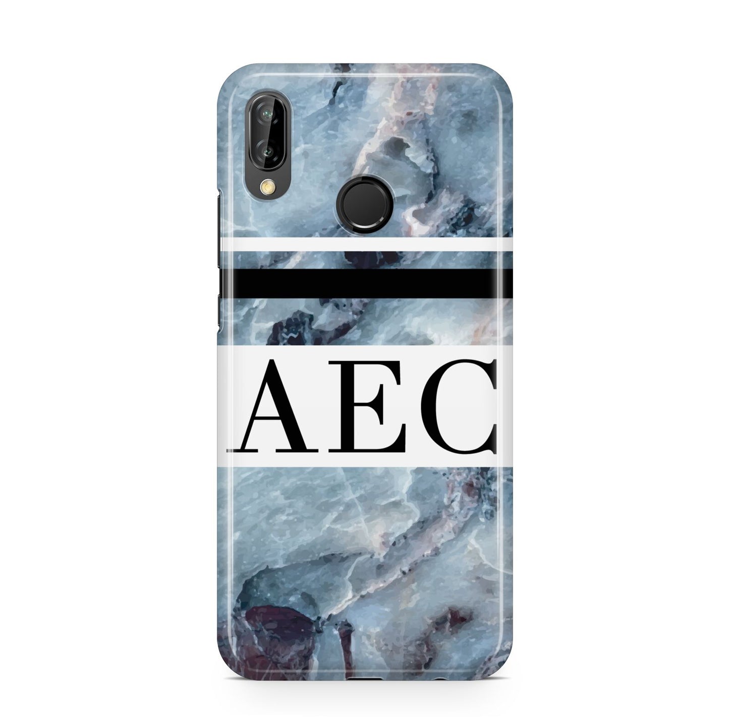 Personalised Initials Marble 9 Huawei P20 Lite Phone Case