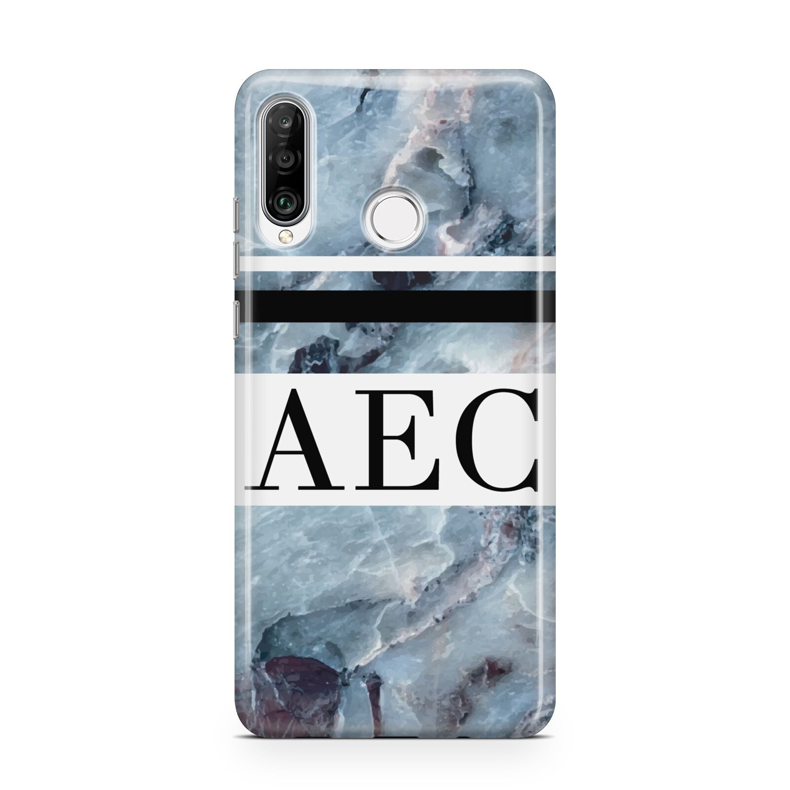 Personalised Initials Marble 9 Huawei P30 Lite Phone Case
