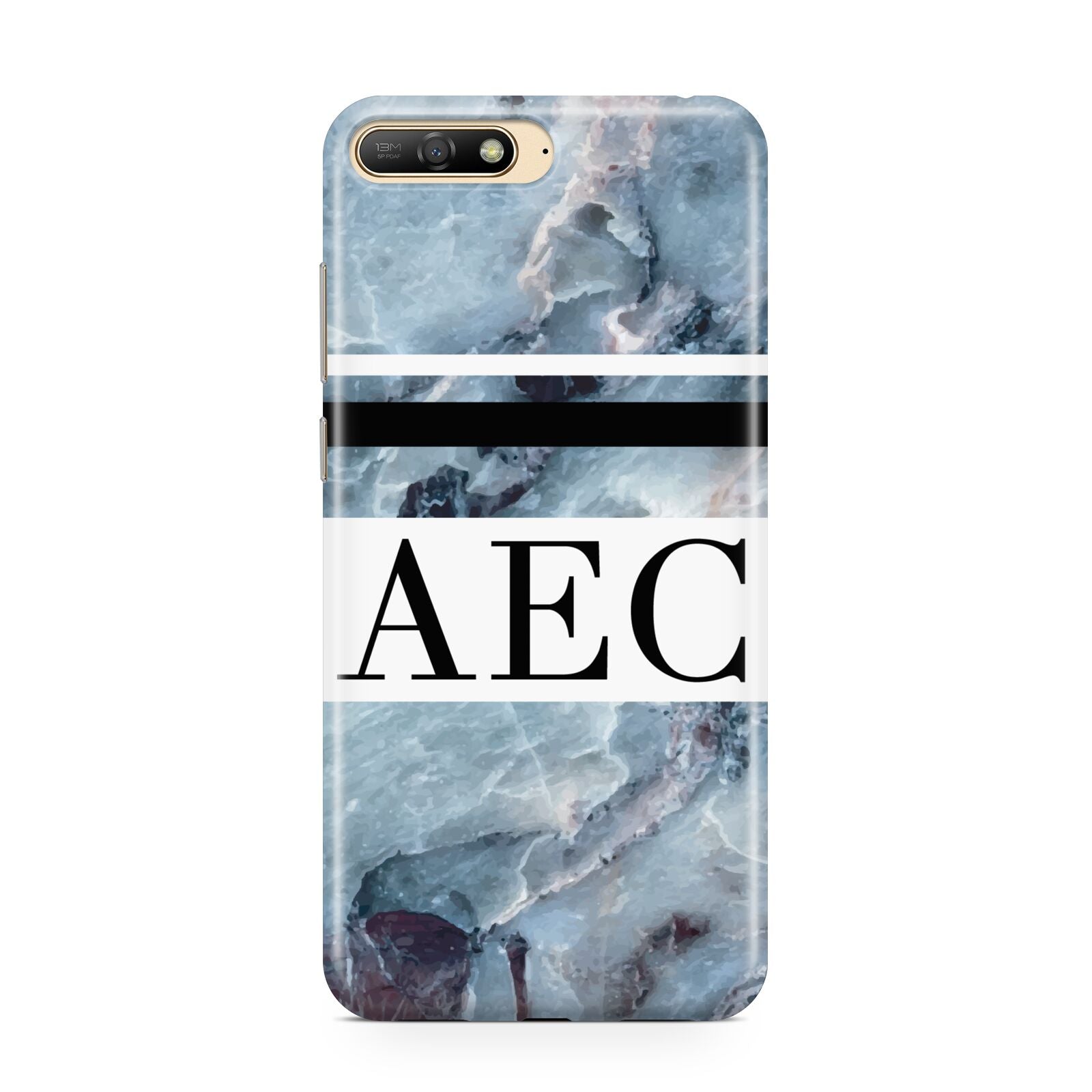 Personalised Initials Marble 9 Huawei Y6 2018