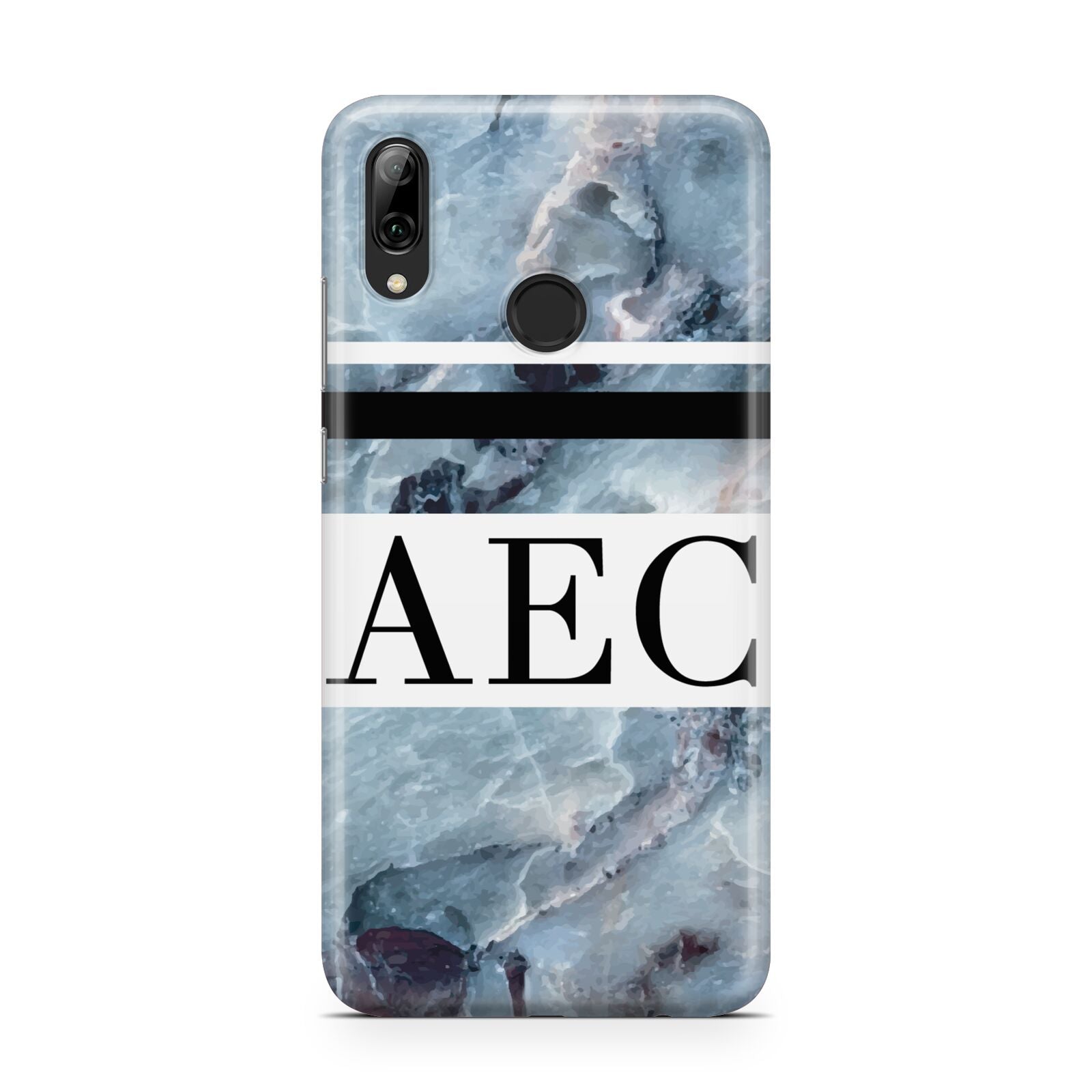 Personalised Initials Marble 9 Huawei Y7 2019