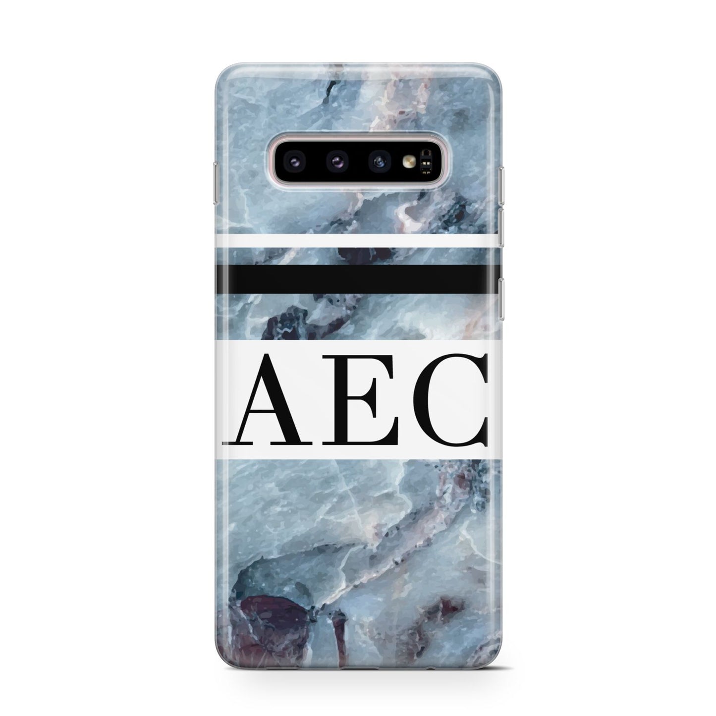 Personalised Initials Marble 9 Protective Samsung Galaxy Case