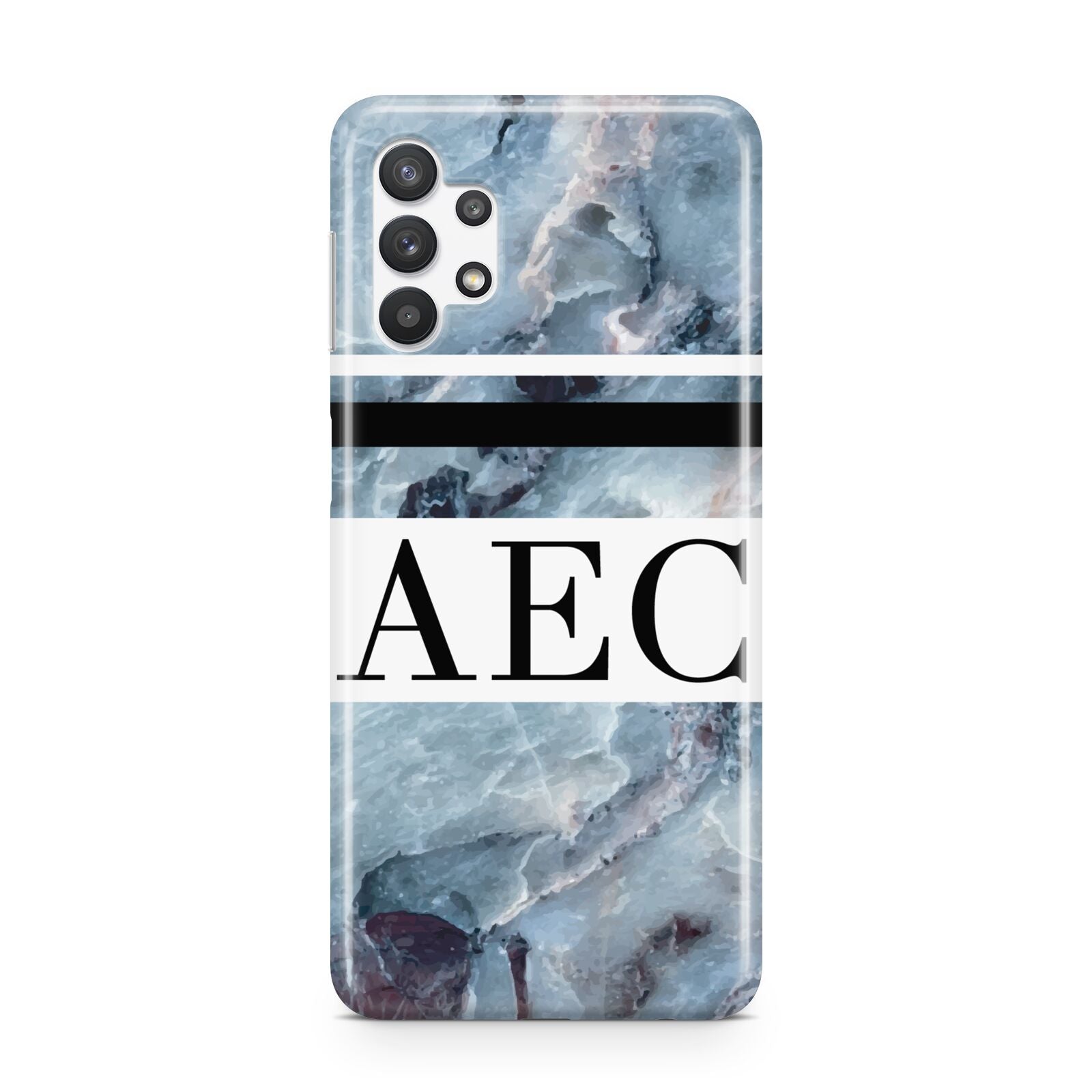 Personalised Initials Marble 9 Samsung A32 5G Case