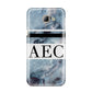 Personalised Initials Marble 9 Samsung Galaxy A8 2016 Case