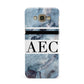 Personalised Initials Marble 9 Samsung Galaxy A8 Case