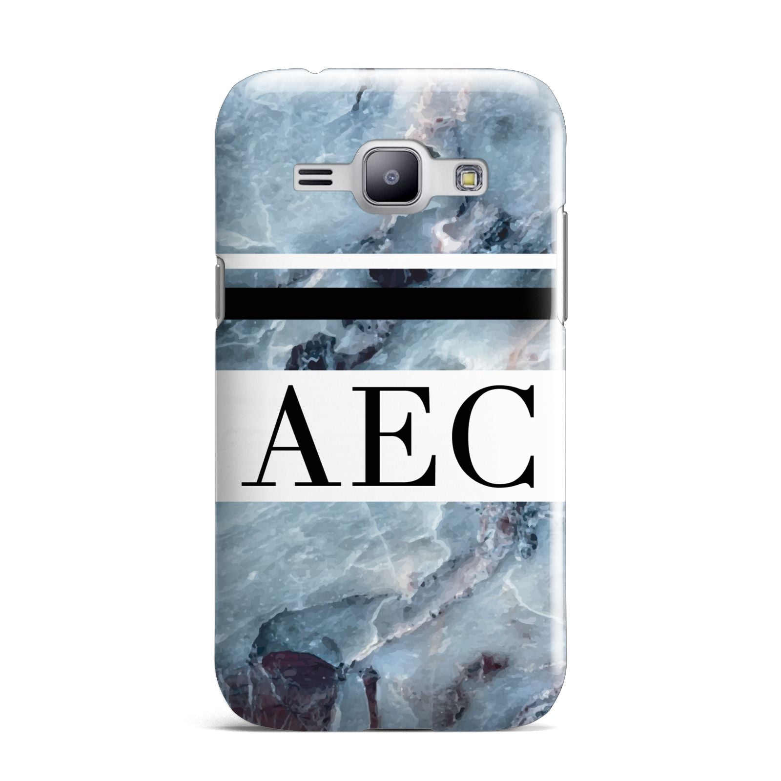 Personalised Initials Marble 9 Samsung Galaxy J1 2015 Case