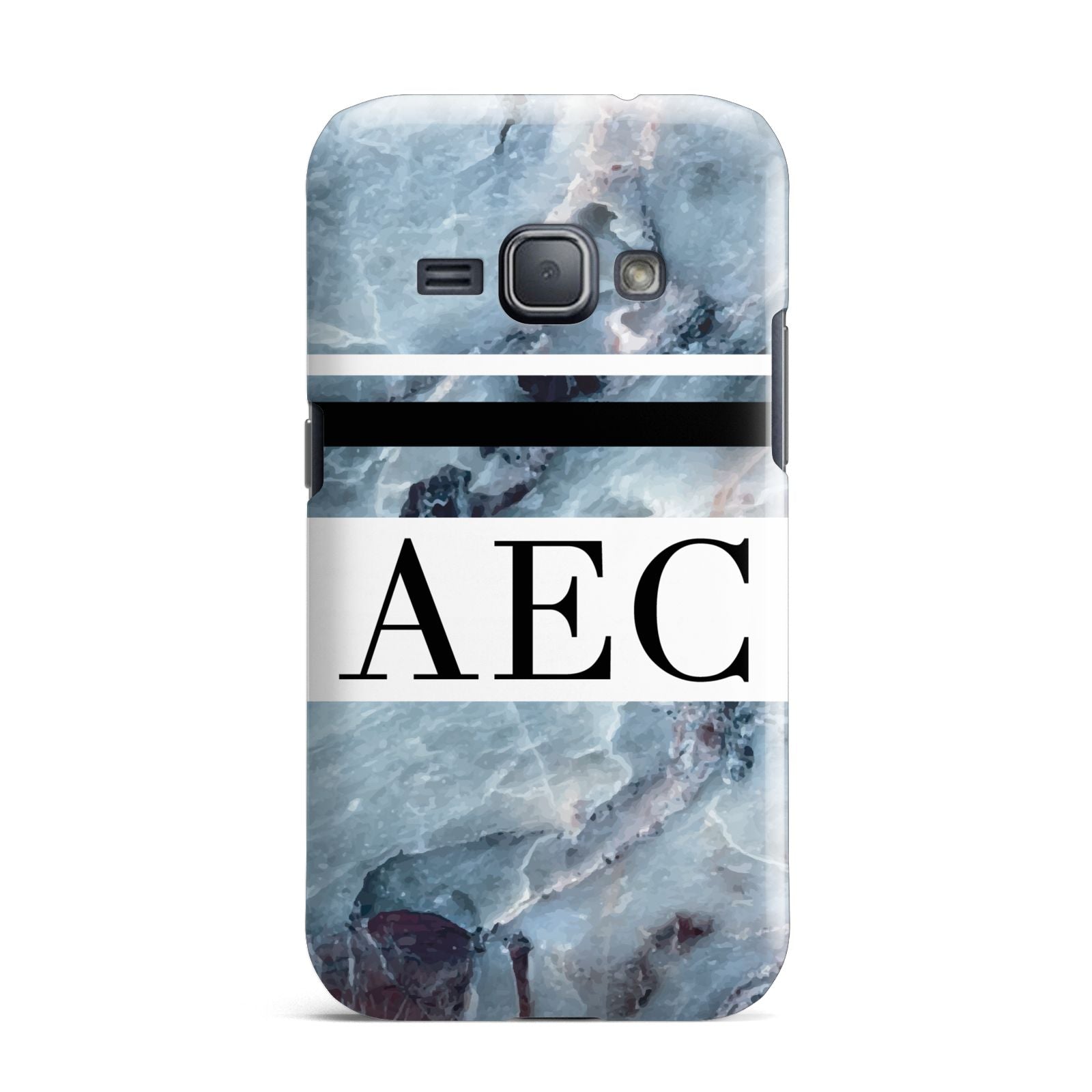 Personalised Initials Marble 9 Samsung Galaxy J1 2016 Case
