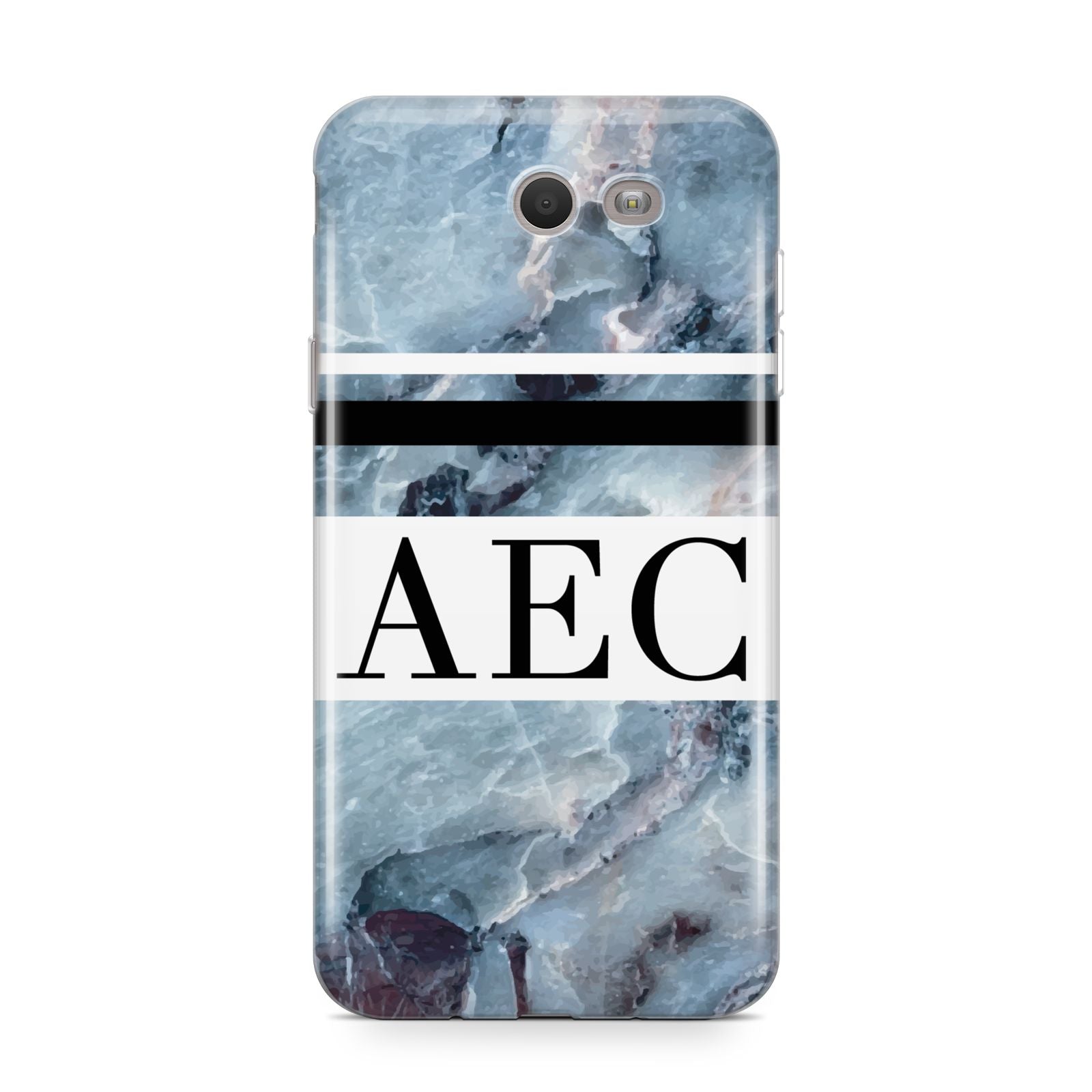 Personalised Initials Marble 9 Samsung Galaxy J7 2017 Case