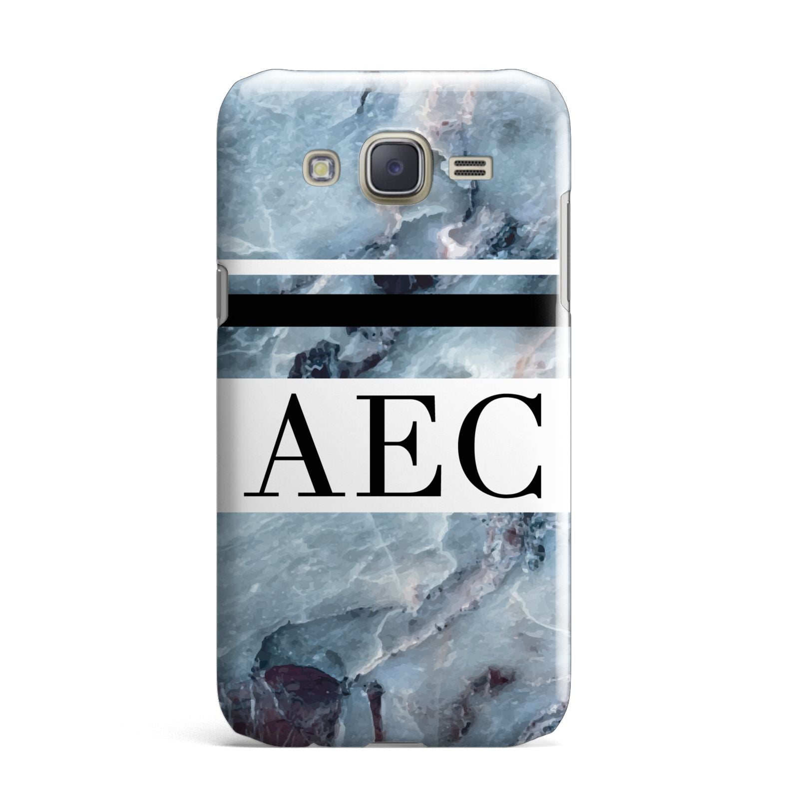 Personalised Initials Marble 9 Samsung Galaxy J7 Case