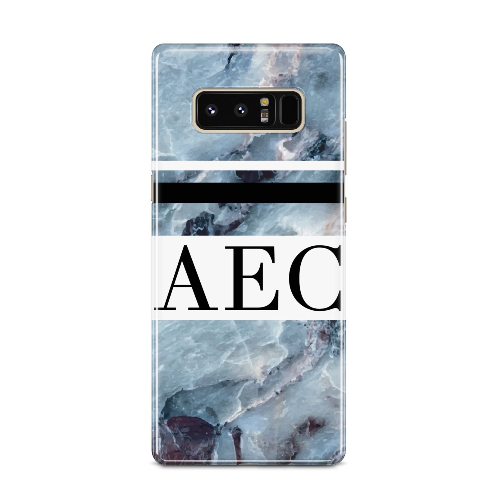 Personalised Initials Marble 9 Samsung Galaxy Note 8 Case