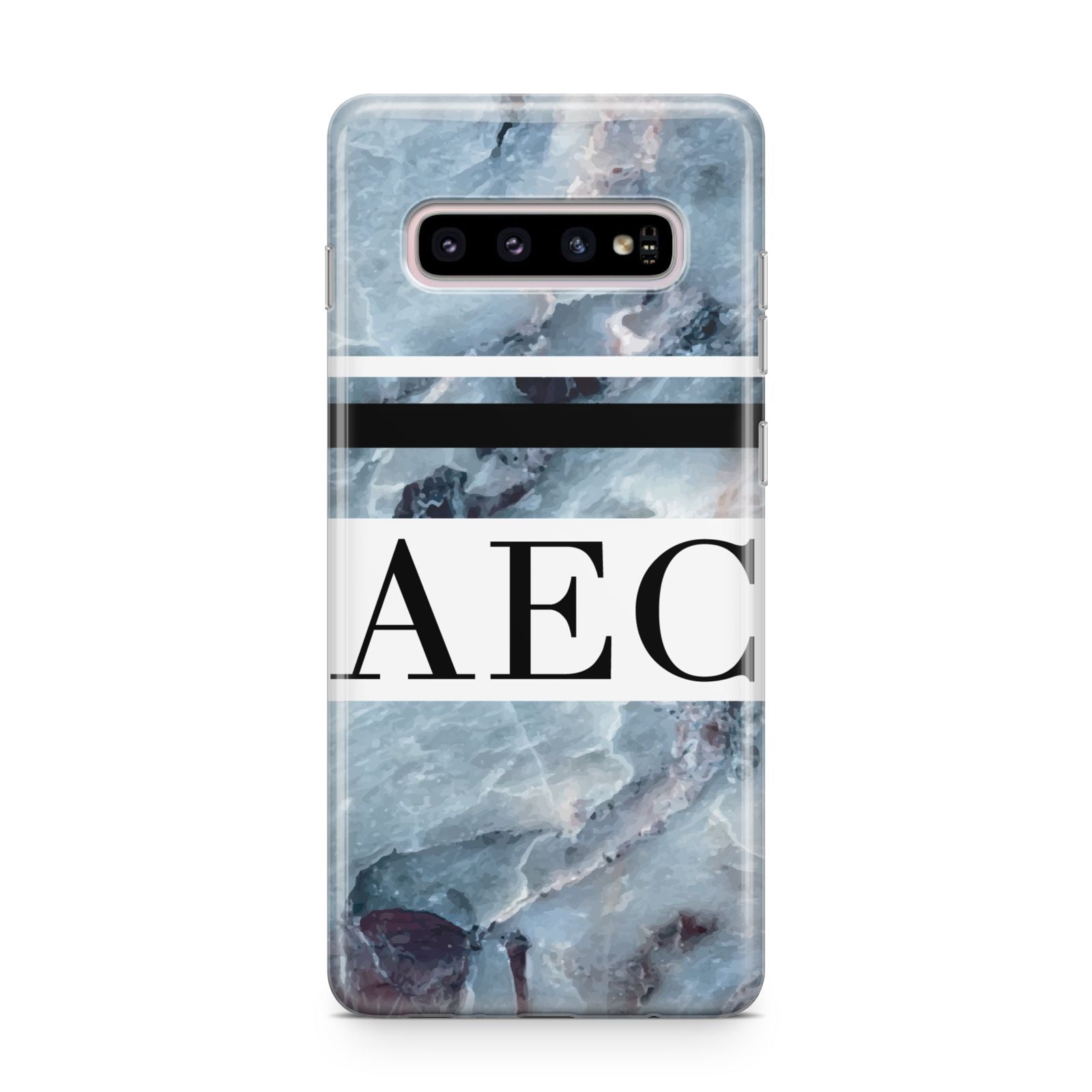Personalised Initials Marble 9 Samsung Galaxy S10 Plus Case