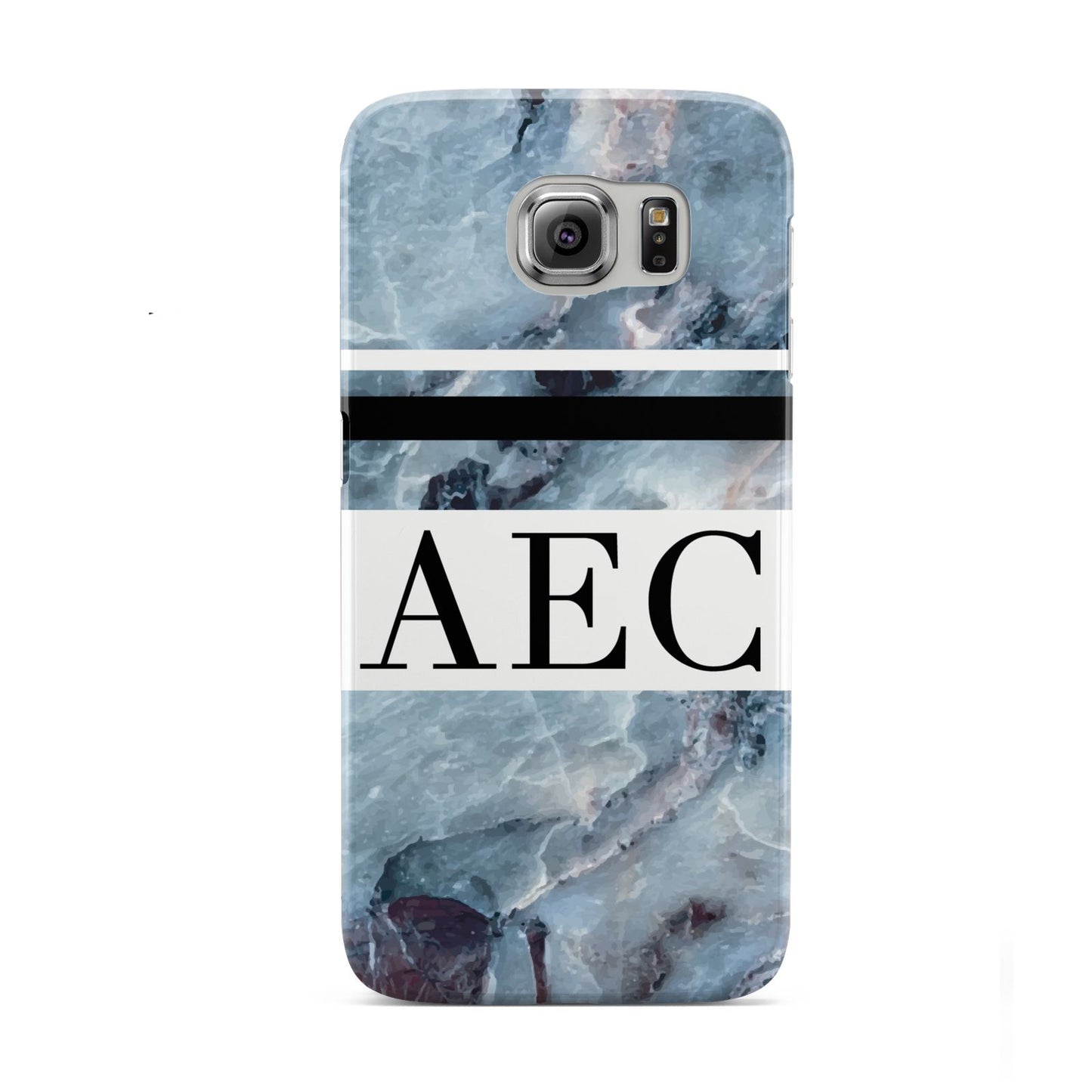 Personalised Initials Marble 9 Samsung Galaxy S6 Case