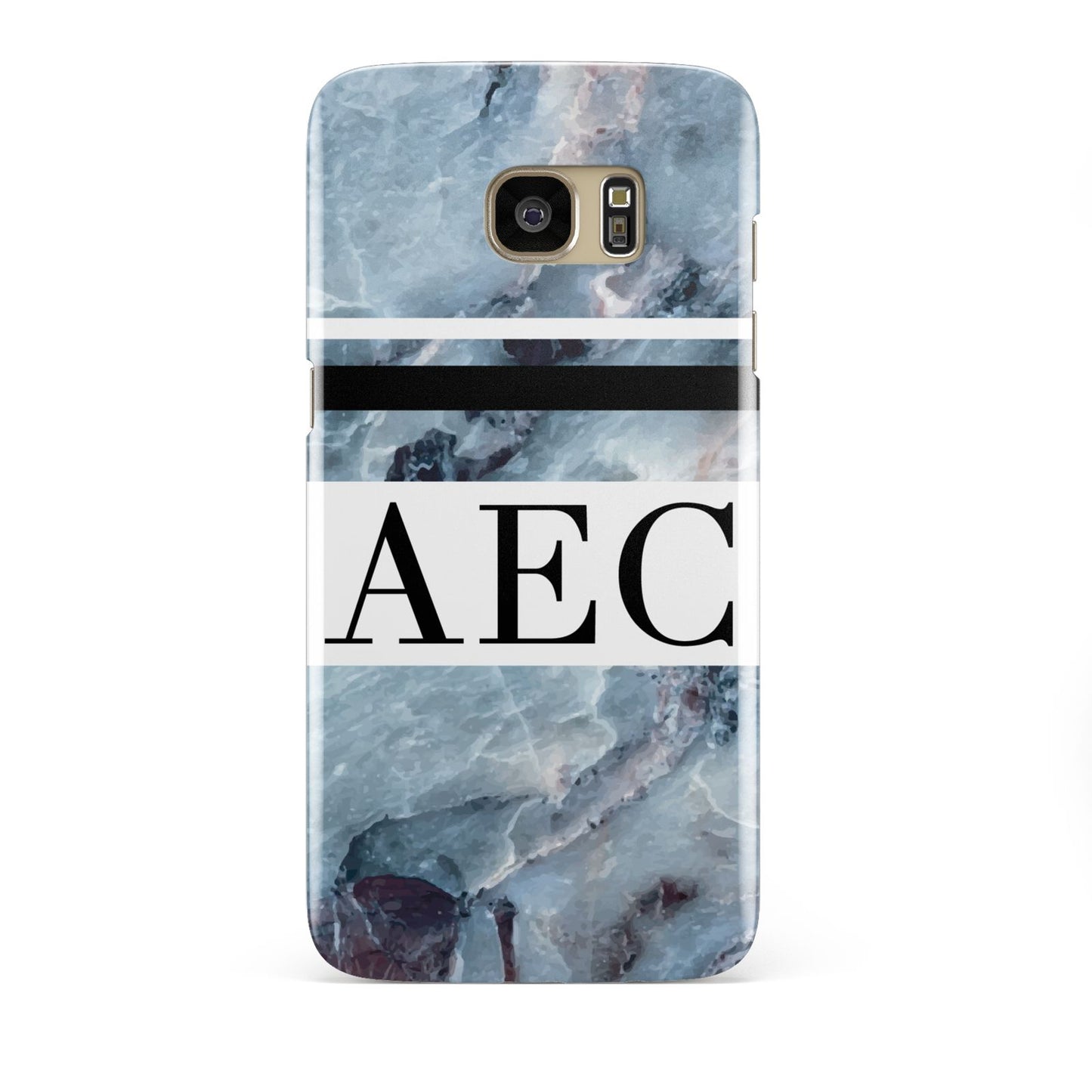 Personalised Initials Marble 9 Samsung Galaxy S7 Edge Case