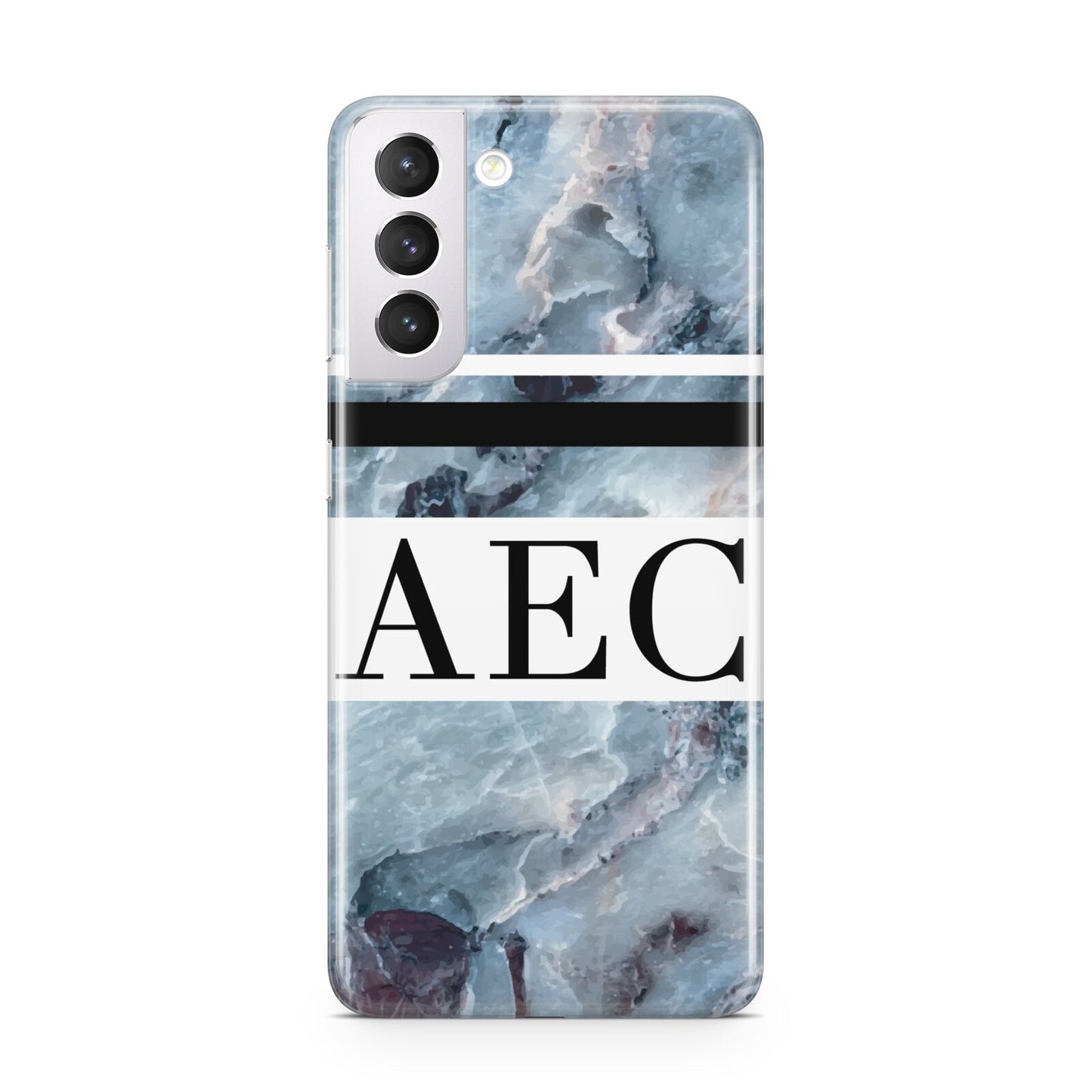 Personalised Initials Marble 9 Samsung S21 Case