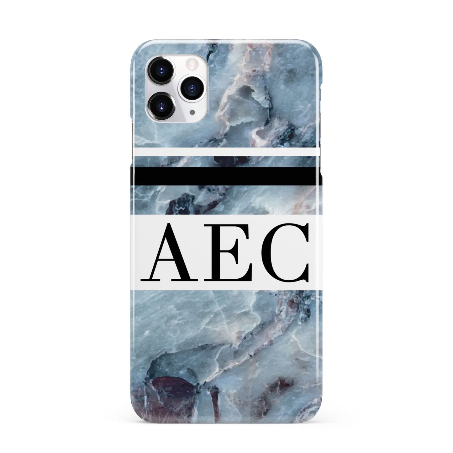 Personalised Initials Marble 9 iPhone 11 Pro Max 3D Snap Case