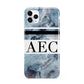 Personalised Initials Marble 9 iPhone 11 Pro Max 3D Tough Case