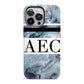 Personalised Initials Marble 9 iPhone 13 Pro Full Wrap 3D Tough Case