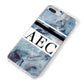 Personalised Initials Marble 9 iPhone 8 Plus Bumper Case on Silver iPhone Alternative Image