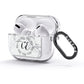 Personalised Initials Marble AirPods Glitter Case 3rd Gen Side Image