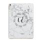 Personalised Initials Marble Apple iPad Gold Case
