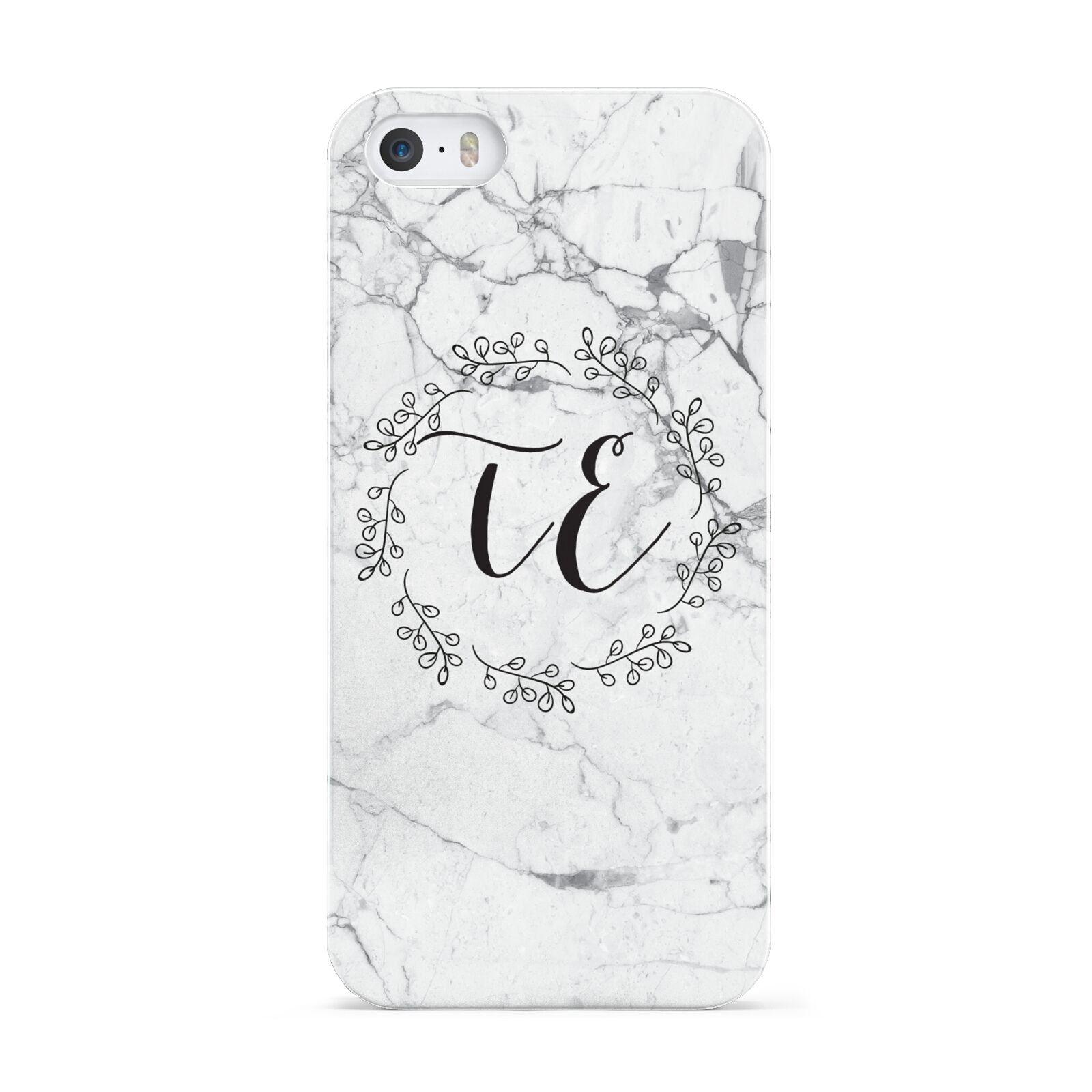 Personalised Initials Marble Apple iPhone 5 Case