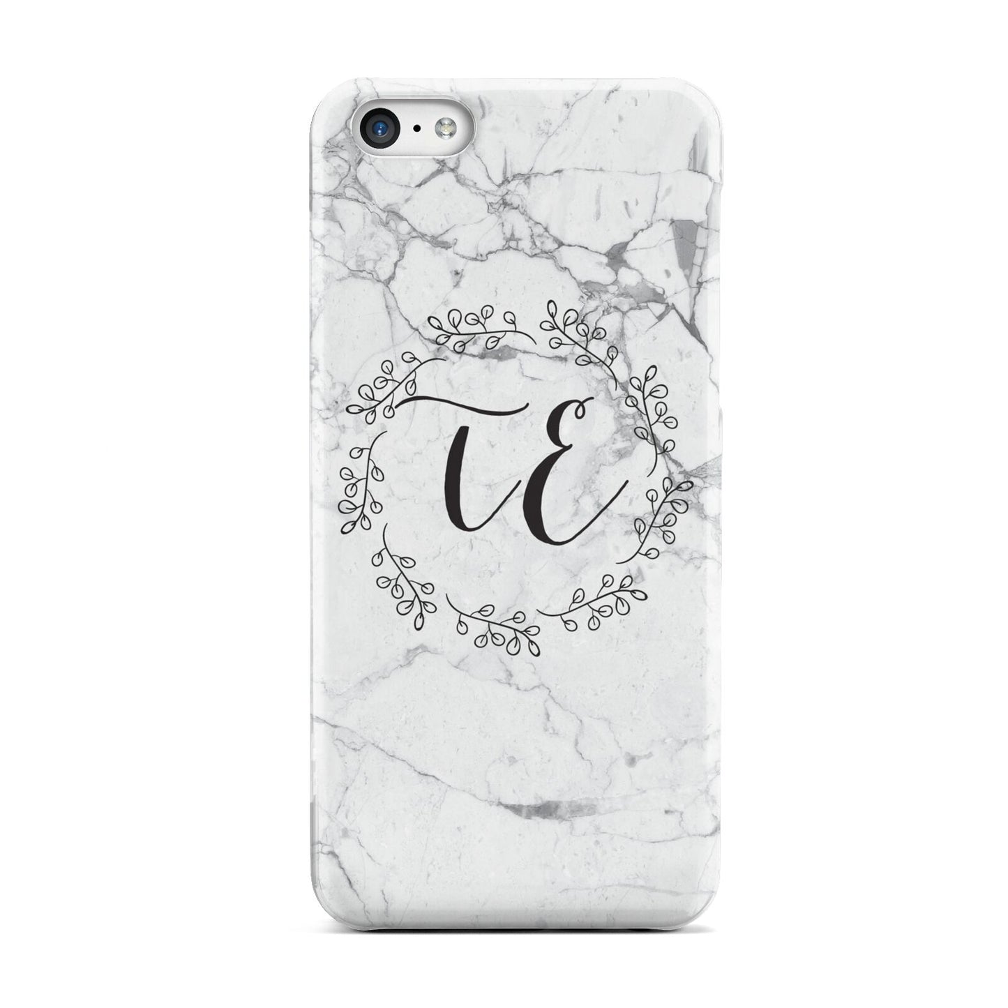 Personalised Initials Marble Apple iPhone 5c Case
