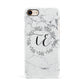 Personalised Initials Marble Apple iPhone 7 8 3D Snap Case