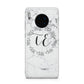 Personalised Initials Marble Huawei Mate 30