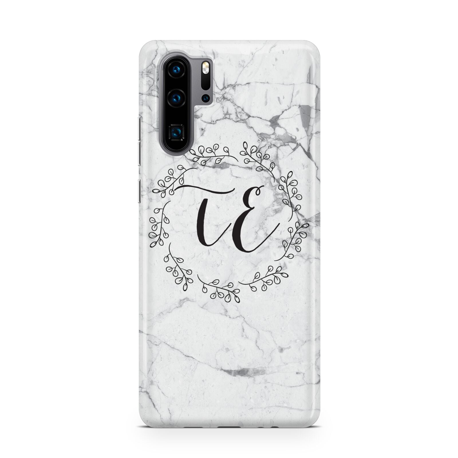 Personalised Initials Marble Huawei P30 Pro Phone Case
