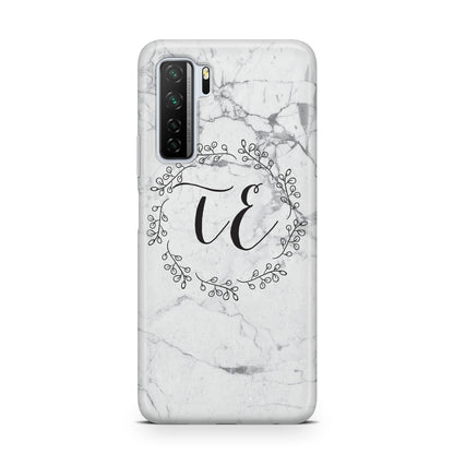 Personalised Initials Marble Huawei P40 Lite 5G Phone Case