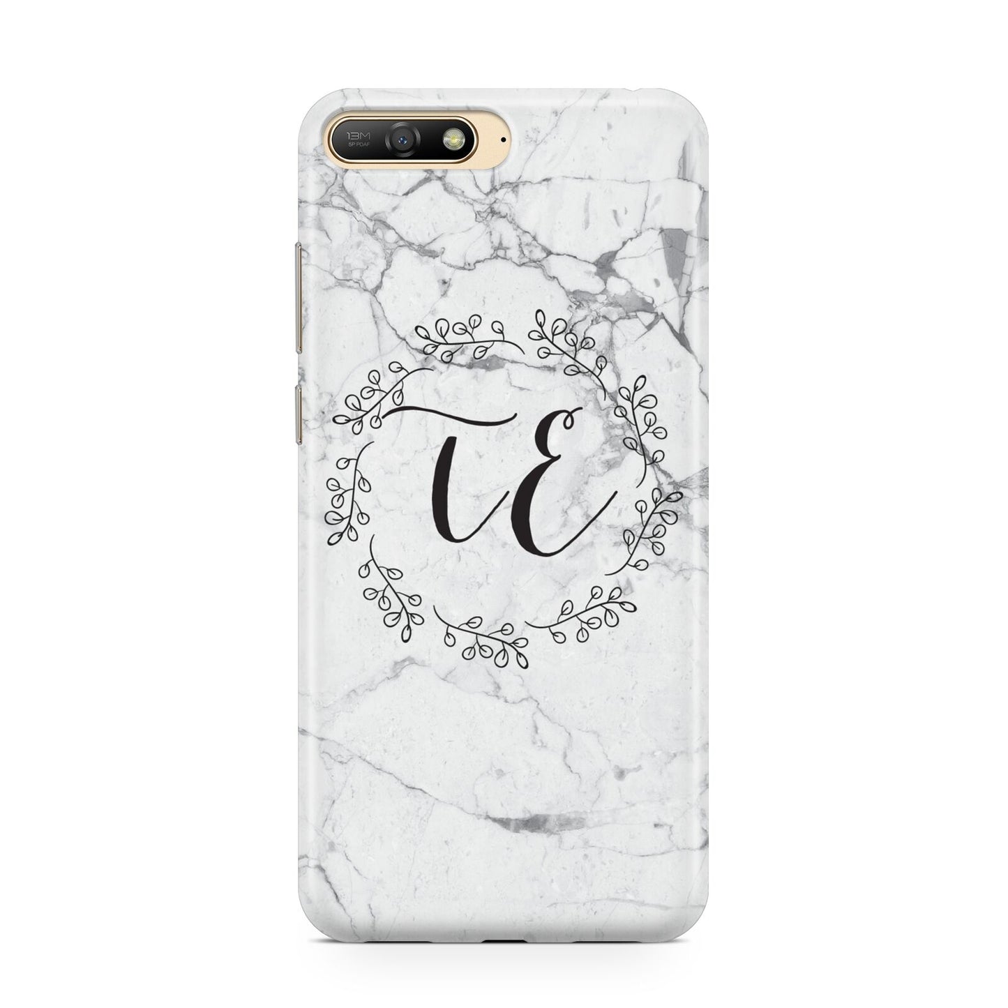 Personalised Initials Marble Huawei Y6 2018