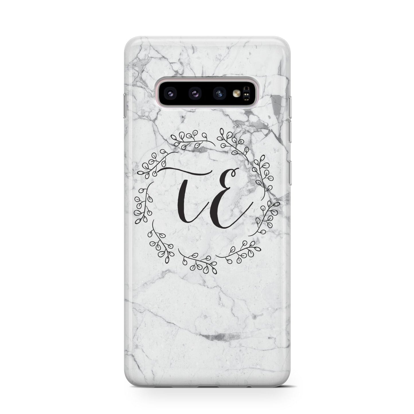 Personalised Initials Marble Protective Samsung Galaxy Case