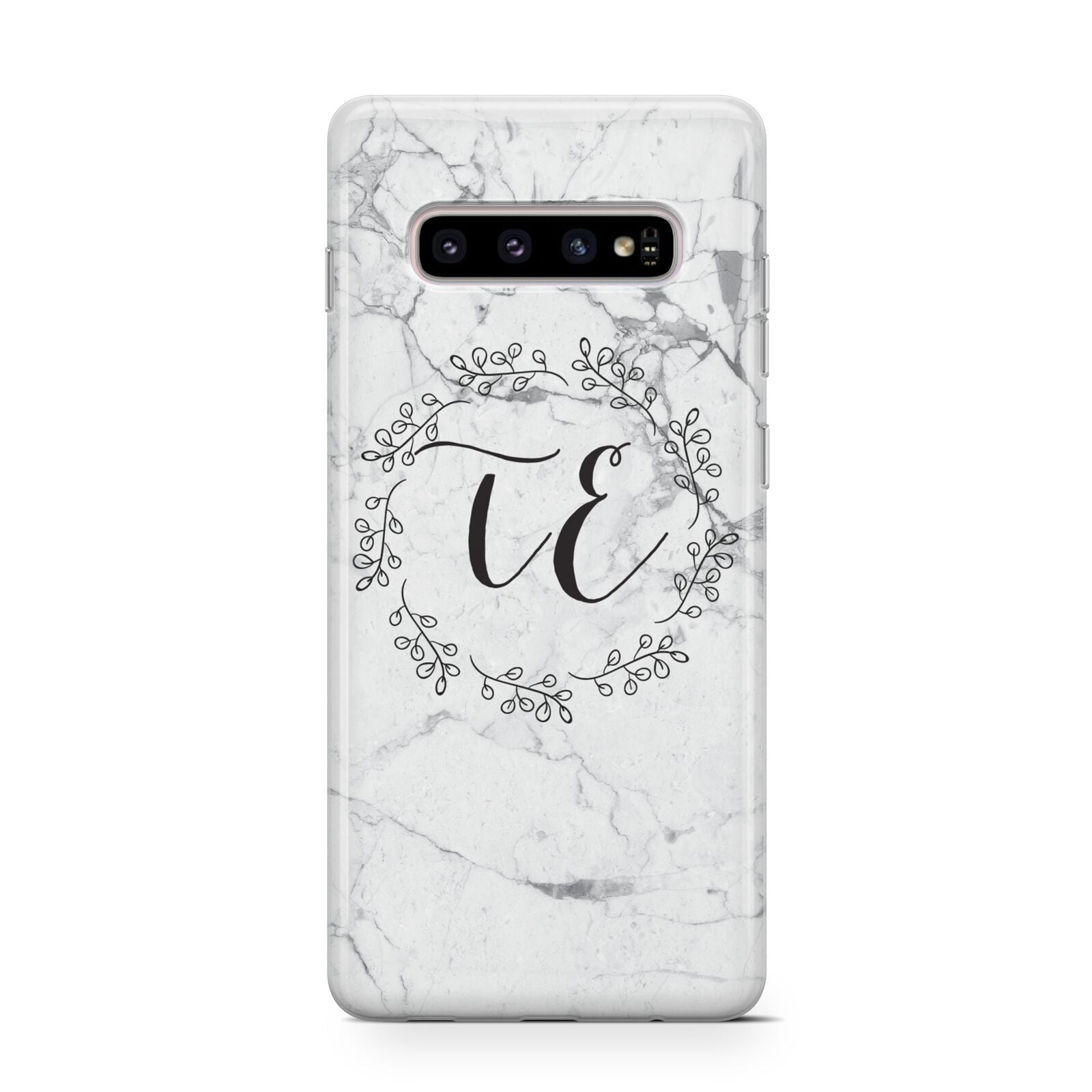 Personalised Initials Marble Protective Samsung Galaxy Case