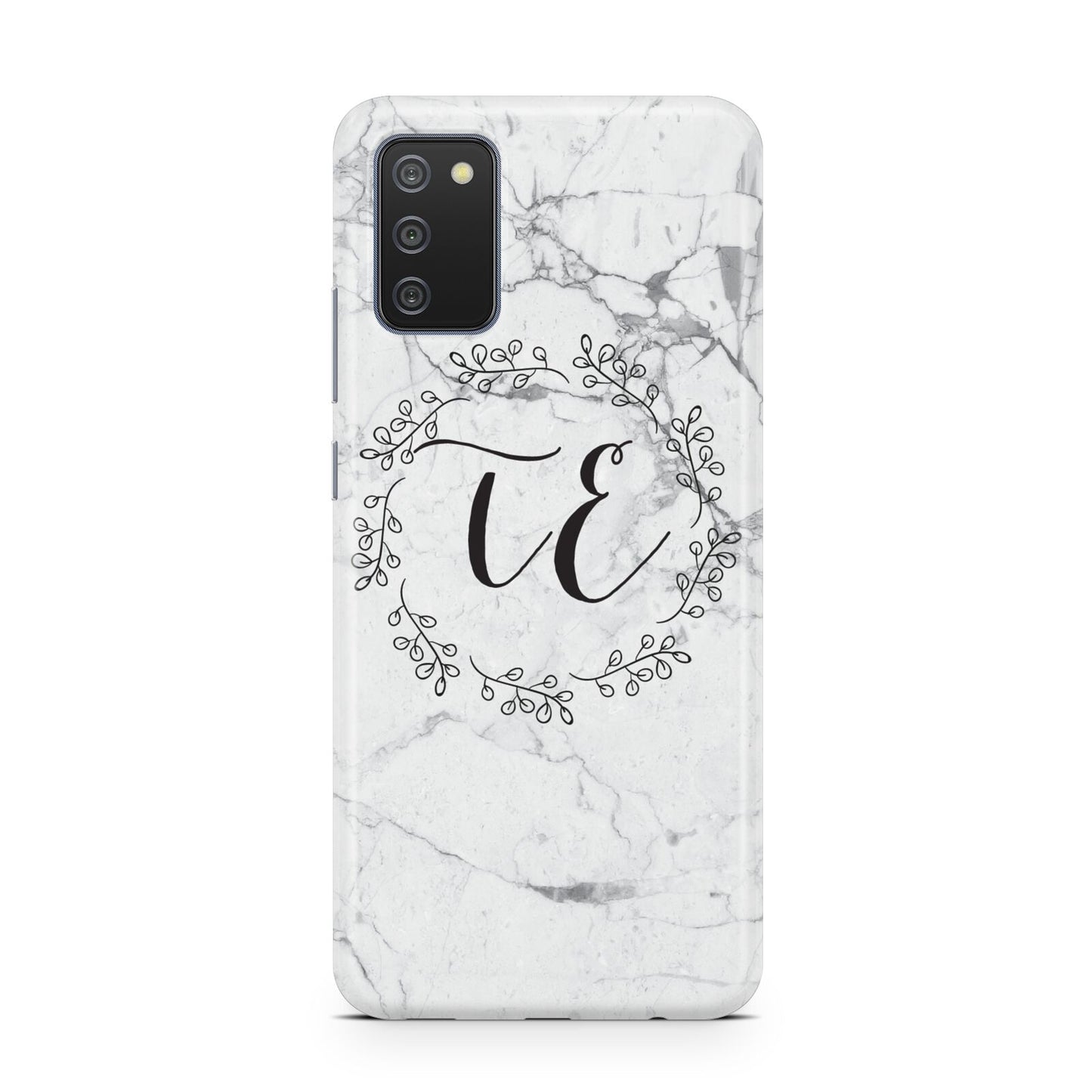 Personalised Initials Marble Samsung A02s Case