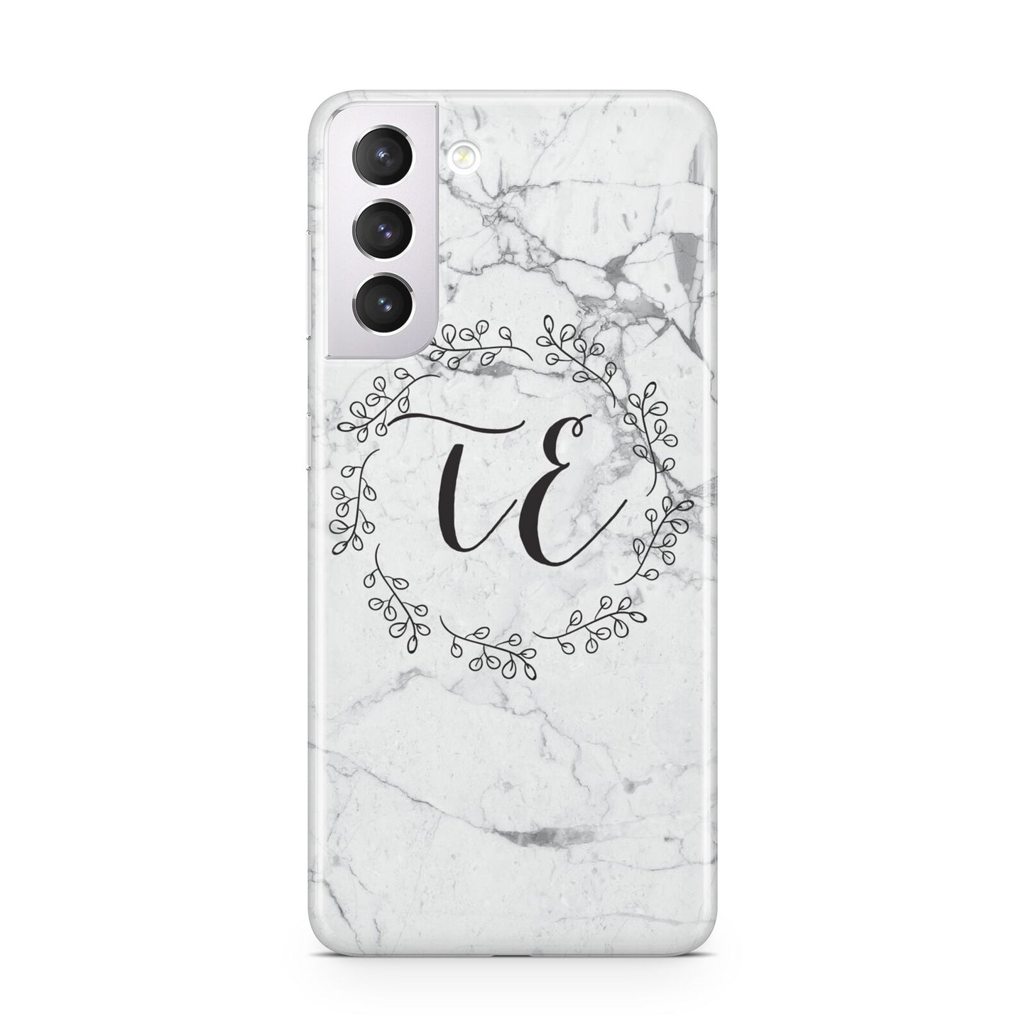 Personalised Initials Marble Samsung S21 Case