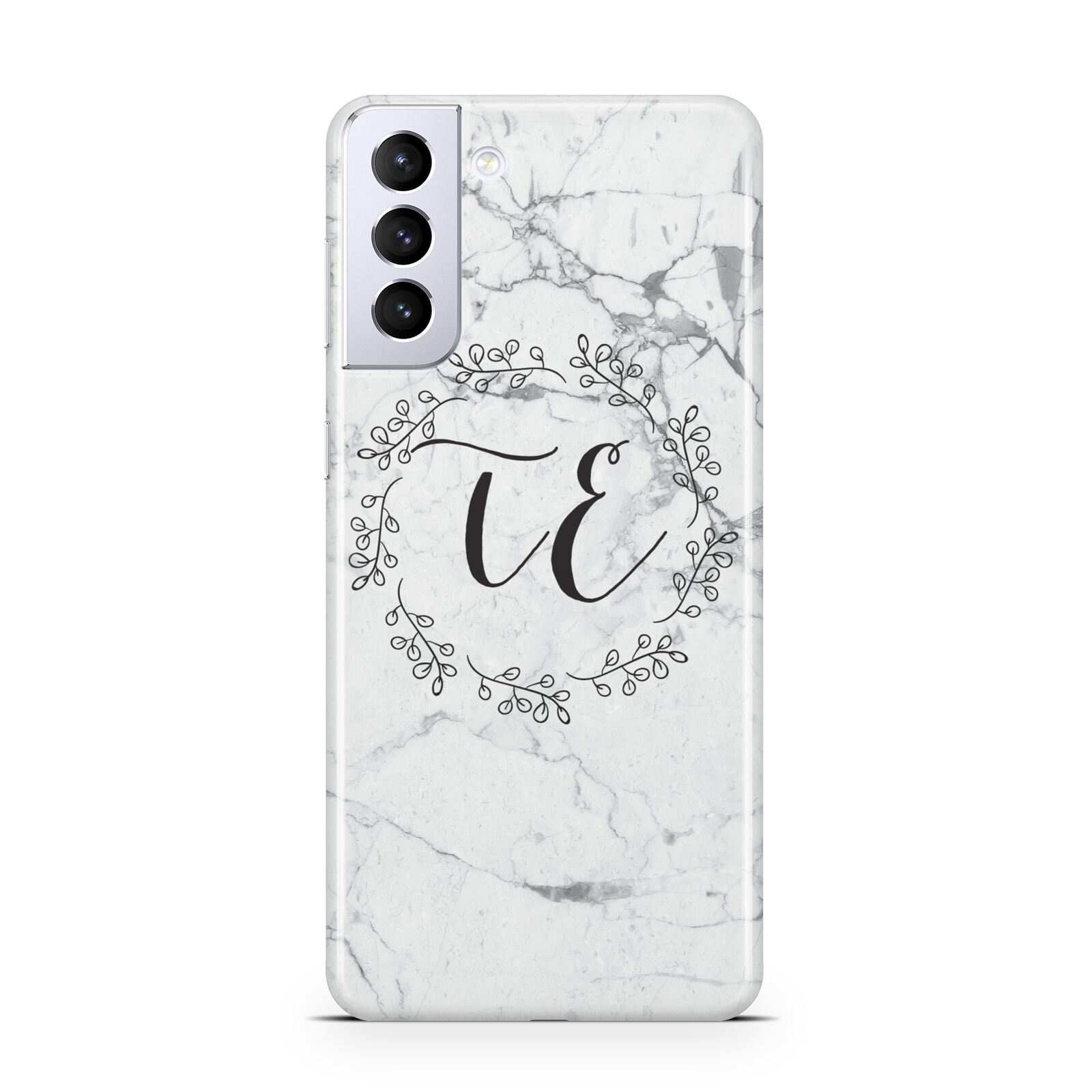 Personalised Initials Marble Samsung S21 Plus Case