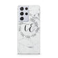 Personalised Initials Marble Samsung S21 Ultra Case