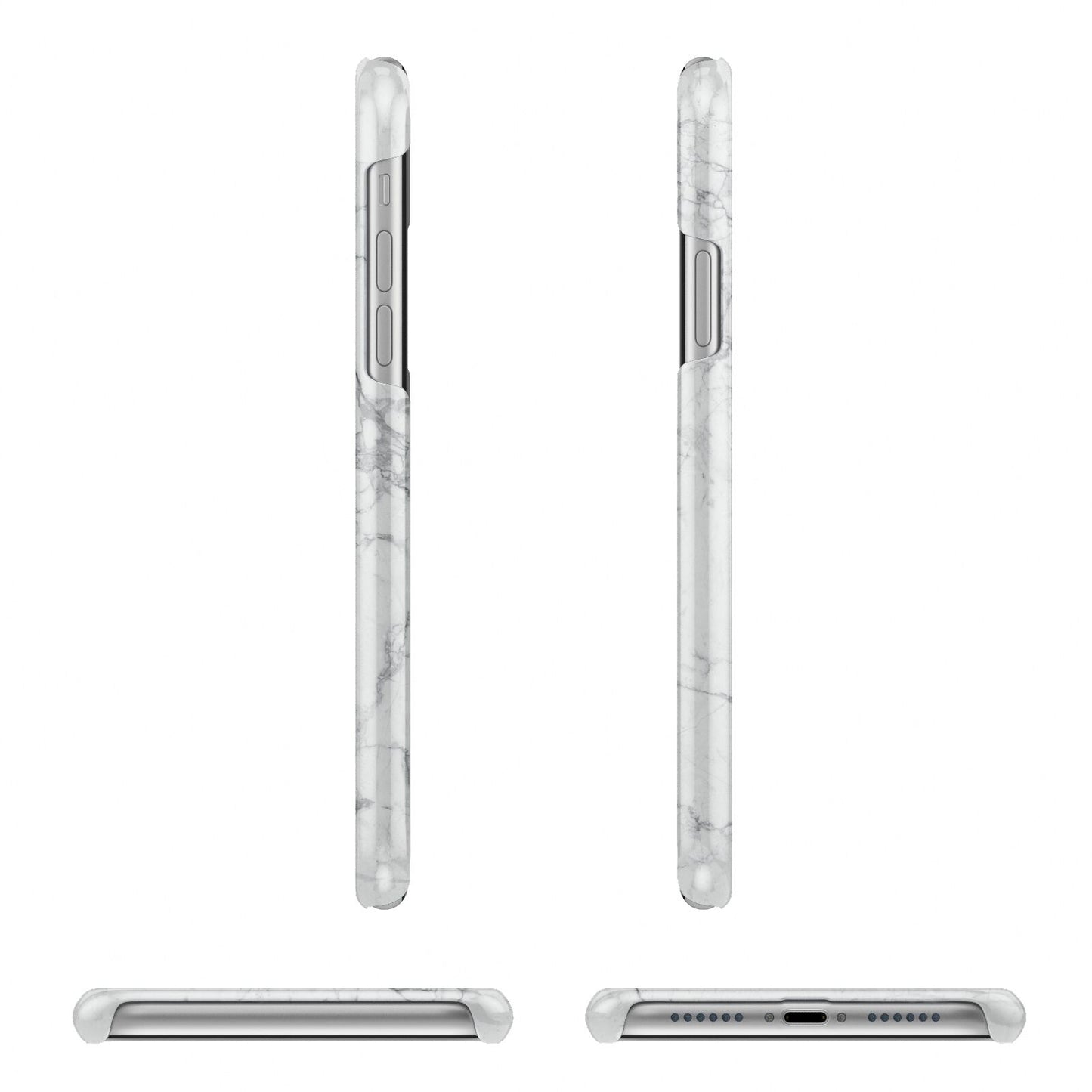 Personalised Initials Marble iPhone 11 Pro 3D Snap Case Angle Images